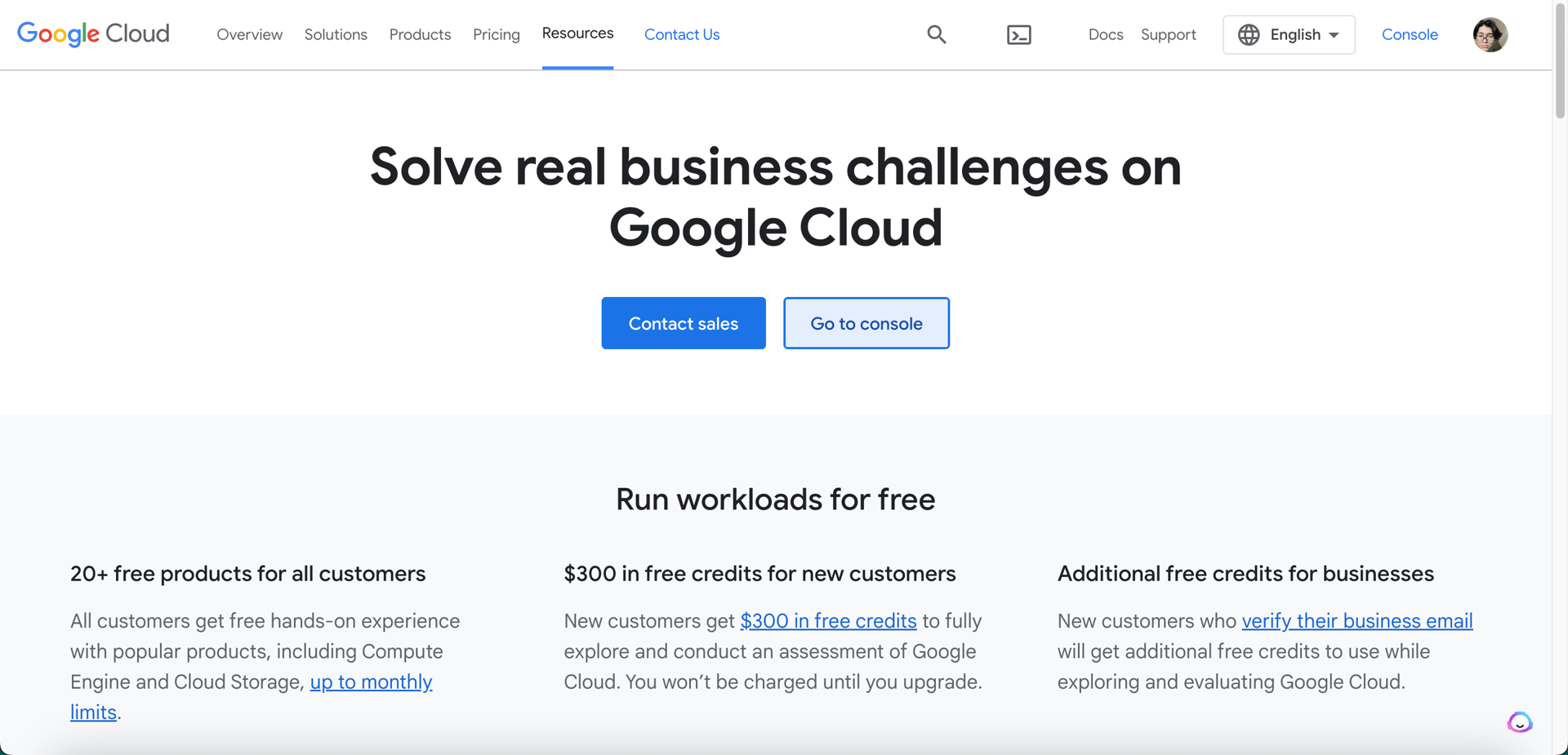 Google Cloud Console Create account