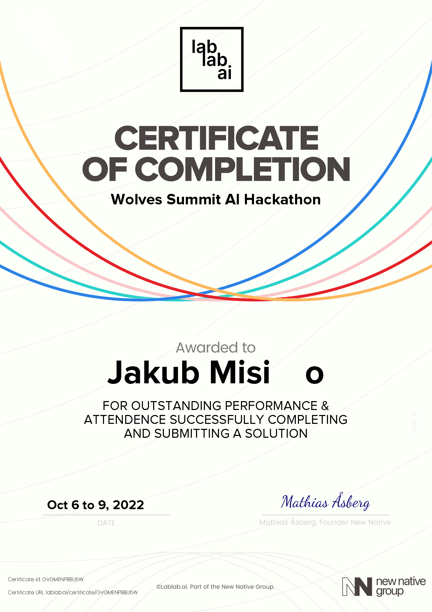 personal certificate