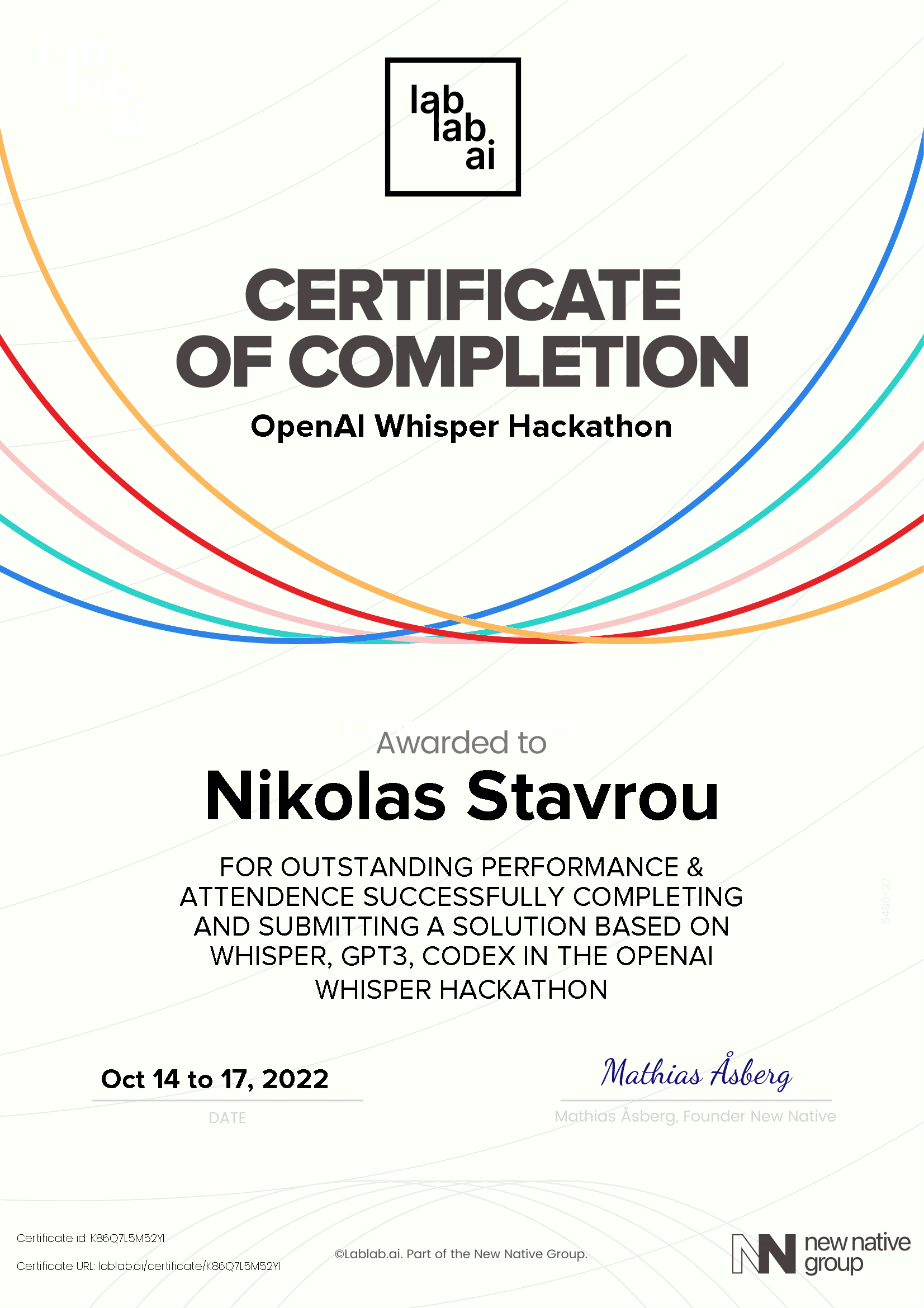 personal certificate